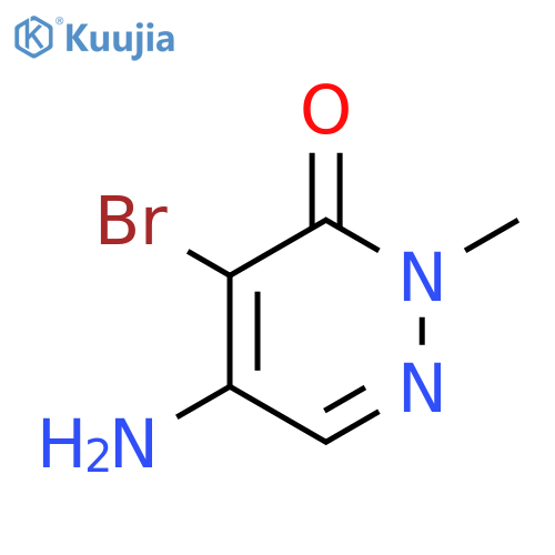 5-Amino-4-bromo-2-methyl-2H-pyridazin-3-one structure