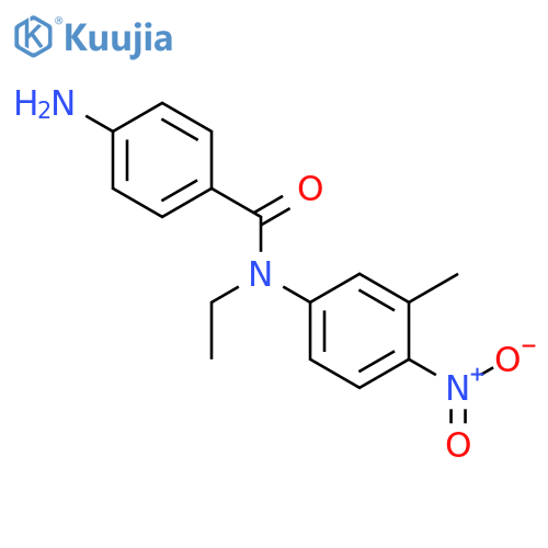 BENZAMIDE, 4-AMINO-N-ETHYL-N-(3-METHYL-4-NITROPHENYL)- structure