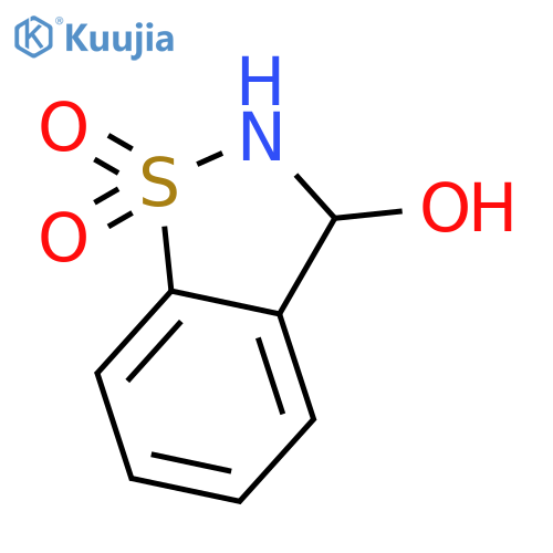 1,2-BENZISOTHIAZOLE, 2,3-DIHYDRO-3-HYDROXY-, 1,1-DIOXIDE structure