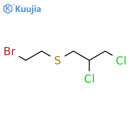 Propane, 1-[(2-bromoethyl)thio]-2,3-dichloro- structure