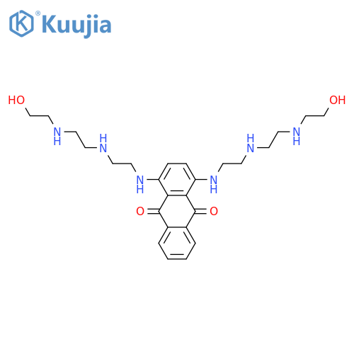 1,4-bis{[2-({2-[(2-hydroxyethyl)amino]ethyl}amino)ethyl]amino}anthracene-9,10-dione structure