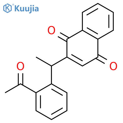 1,4-NAPHTHALENEDIONE, 2-[1-(2-ACETYLPHENYL)ETHYL]- structure