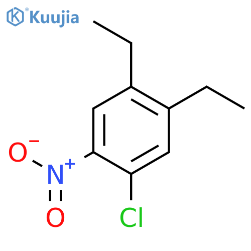 Benzene, 1-chloro-4,5-diethyl-2-nitro- structure