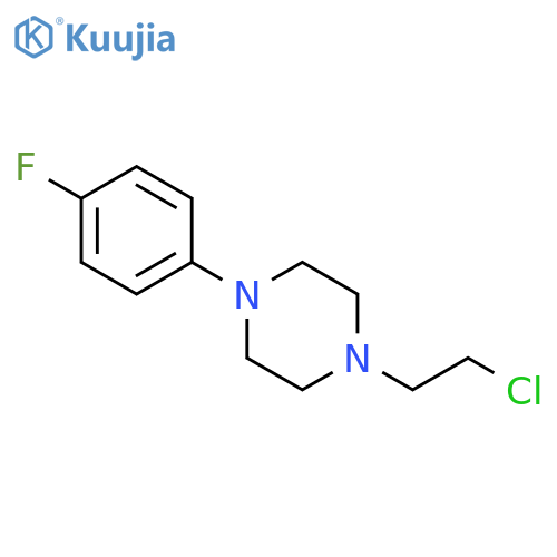 1-(2-chloroethyl)-4-(4-fluorophenyl)-Piperazine structure