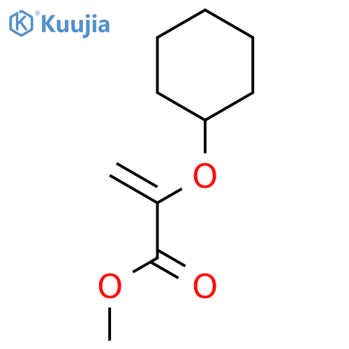 2-Propenoic acid, 2-(cyclohexyloxy)-, methyl ester structure