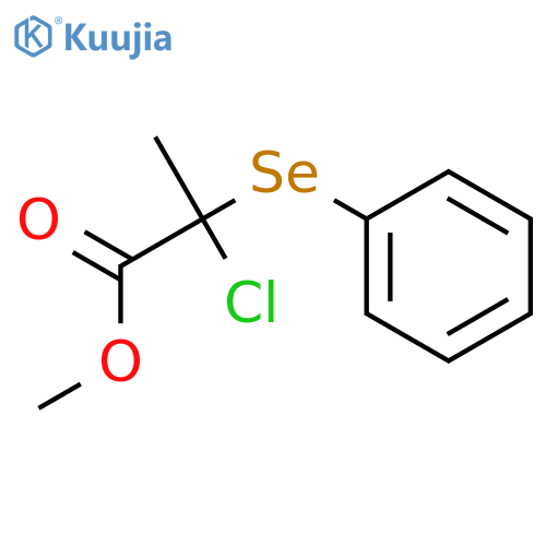 Propanoic acid, 2-chloro-2-(phenylseleno)-, methyl ester structure