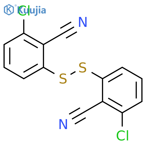Benzonitrile, 2,2'-dithiobis[6-chloro- structure