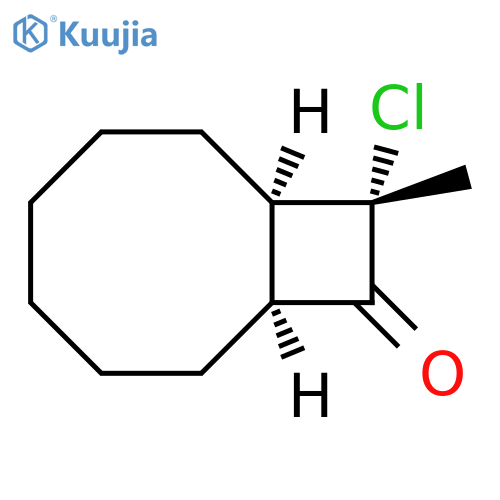 Bicyclo[6.2.0]decan-9-one, 10-chloro-10-methyl-, (1R,8S,10S)-rel- structure