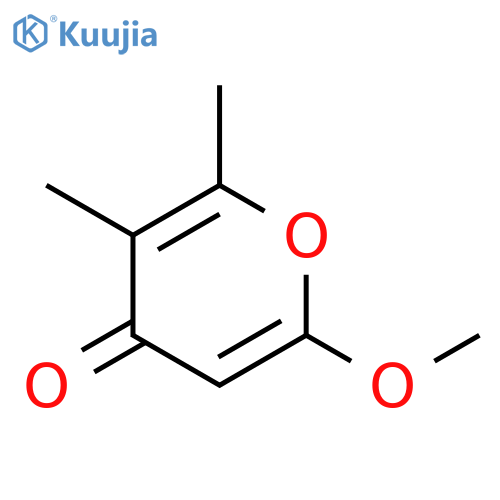4H-Pyran-4-one, 6-methoxy-2,3-dimethyl- structure