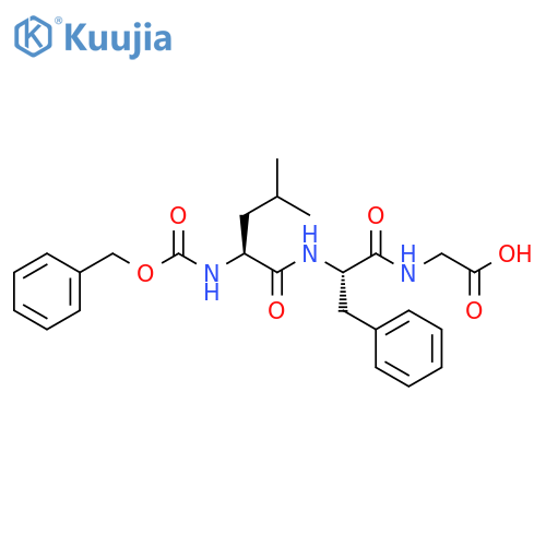 Glycine, N-[N-[N-[(phenylmethoxy)carbonyl]-L-leucyl]-L-phenylalanyl]- structure