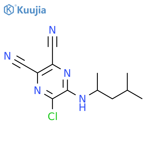 2,3-PYRAZINEDICARBONITRILE, 5-CHLORO-6-[(1,3-DIMETHYLBUTYL)AMINO]- structure
