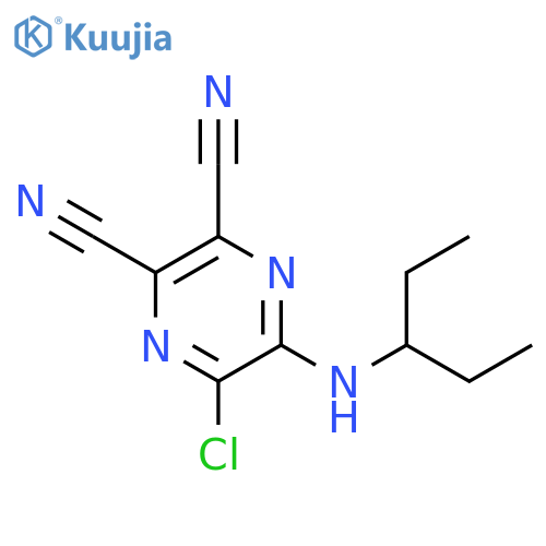 2,3-PYRAZINEDICARBONITRILE, 5-CHLORO-6-[(1-ETHYLPROPYL)AMINO]- structure