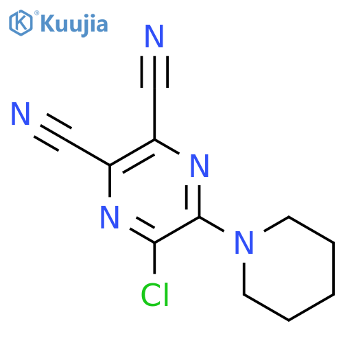 2,3-Pyrazinedicarbonitrile, 5-chloro-6-(1-piperidinyl)- structure