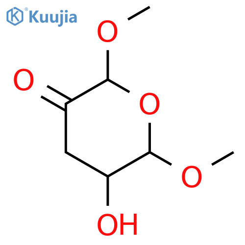 2H-Pyran-3(4H)-one, dihydro-5-hydroxy-2,6-dimethoxy- structure