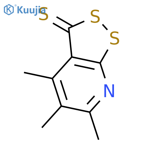 3H-1,2-Dithiolo[3,4-b]pyridine-3-thione, 4,5,6-trimethyl- structure