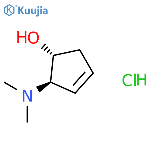 3-CYCLOPENTEN-1-OL, 2-(DIMETHYLAMINO)-, HYDROCHLORIDE, TRANS- structure