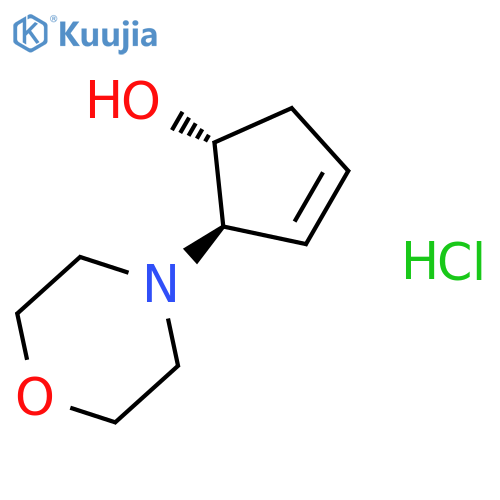 3-Cyclopenten-1-ol, 2-(4-morpholinyl)-, hydrochloride, trans- structure