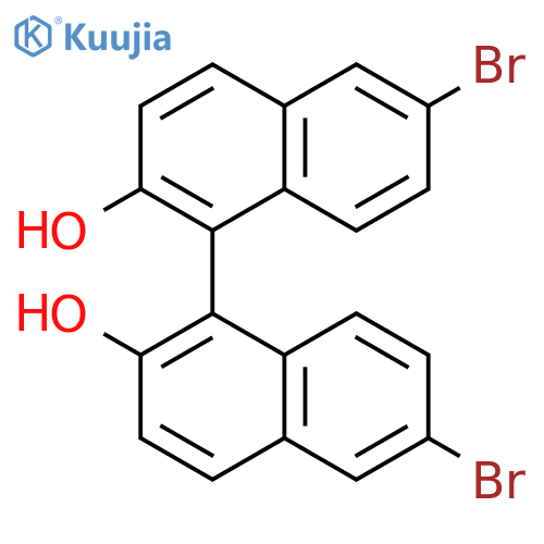 (R)-(-)-6,6'-Dibromo-1,1'-bi-2-naphthol structure