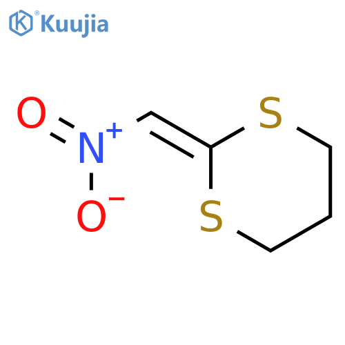 2-(Nitromethylidene)-1,3-dithiane structure
