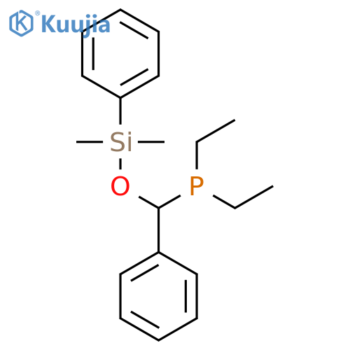 PHOSPHINE, [[(DIMETHYLPHENYLSILYL)OXY]PHENYLMETHYL]DIETHYL- structure