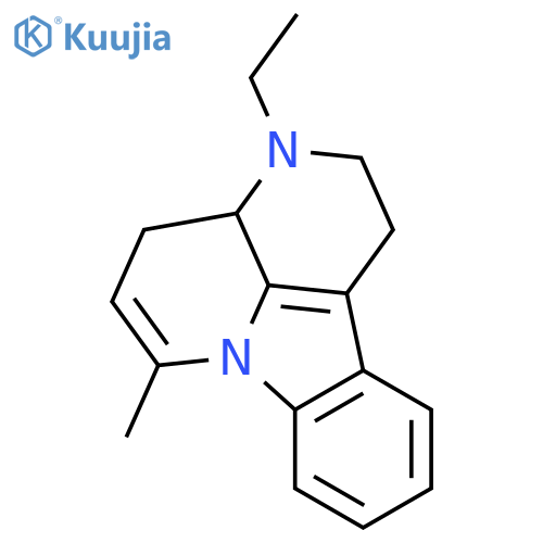 3-ethyl-6-methyl-2,3,3a,4-tetrahydro-1H-indolo[3,2,1-de][1,5]naphthyridine structure
