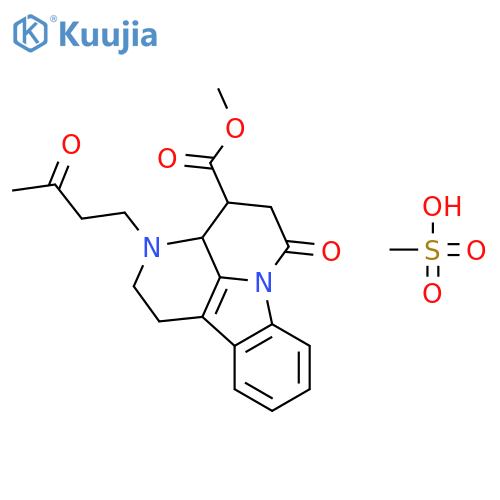 methyl (3aR,4S)-6-oxo-3-(3-oxobutyl)-2,3,3a,4,5,6-hexahydro-1H-indolo[3,2,1-de][1,5]naphthyridine-4-carboxylate methanesulfonate structure