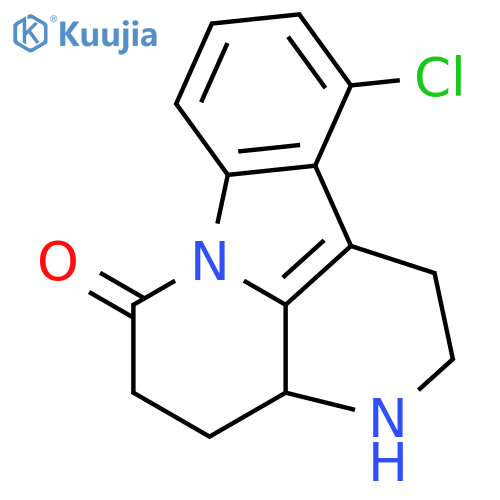11-chloro-1,2,3,3a,4,5-hexahydro-6H-indolo[3,2,1-de][1,5]naphthyridin-6-one structure