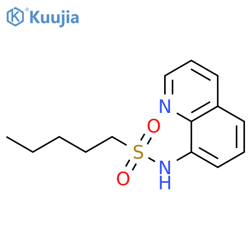 1-PENTANESULFONAMIDE, N-8-QUINOLINYL- structure