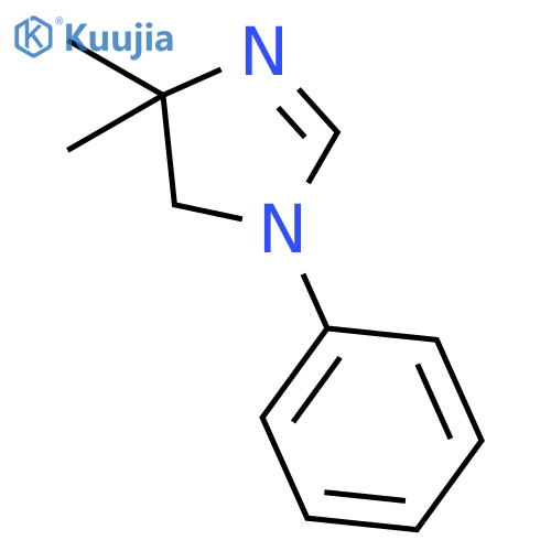 1H-IMIDAZOLE, 4,5-DIHYDRO-4,4-DIMETHYL-1-PHENYL- structure