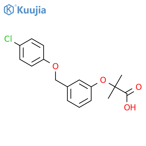 PROPANOIC ACID, 2-[3-[(4-CHLOROPHENOXY)METHYL]PHENOXY]-2-METHYL- structure
