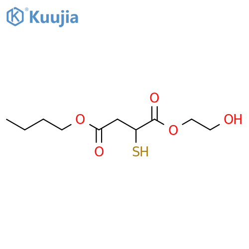 Butanedioic acid, mercapto-, 4-butyl 1-(2-hydroxyethyl) ester structure
