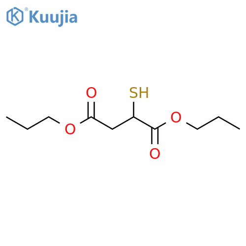 BUTANEDIOIC ACID, MERCAPTO-, DIPROPYL ESTER structure