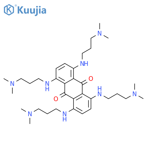 1,4,5,8-tetrakis{[3-(dimethylamino)propyl]amino}anthracene-9,10-dione structure