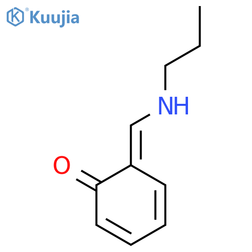2,4-Cyclohexadien-1-one, 6-[(propylamino)methylene]- structure