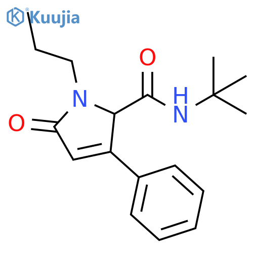 1H-Pyrrole-2-carboxamide,N-(1,1-dimethylethyl)-2,5-dihydro-5-oxo-3-phenyl-1-propyl- structure