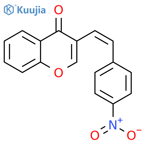 4H-1-Benzopyran-4-one, 3-[(1Z)-2-(4-nitrophenyl)ethenyl]- structure