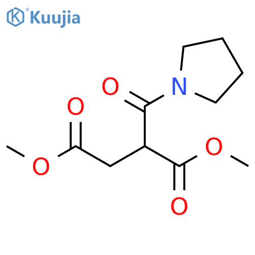 Butanedioic acid, (1-pyrrolidinylcarbonyl)-, dimethyl ester structure