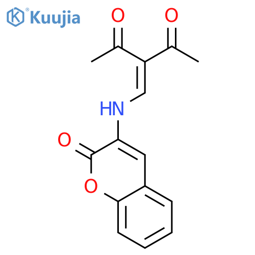 2,4-Pentanedione, 3-[[(2-oxo-2H-1-benzopyran-3-yl)amino]methylene]- structure
