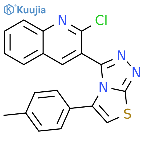 Quinoline,2-chloro-3-[5-(4-methylphenyl)thiazolo[2,3-c]-1,2,4-triazol-3-yl]- structure