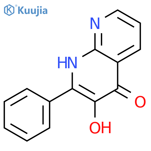 1,8-Naphthyridin-4(1H)-one, 3-hydroxy-2-phenyl- structure