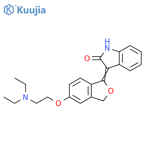 2H-Indol-2-one,3-[5-[2-(diethylamino)ethoxy]-1(3H)-isobenzofuranylidene]-1,3-dihydro- structure