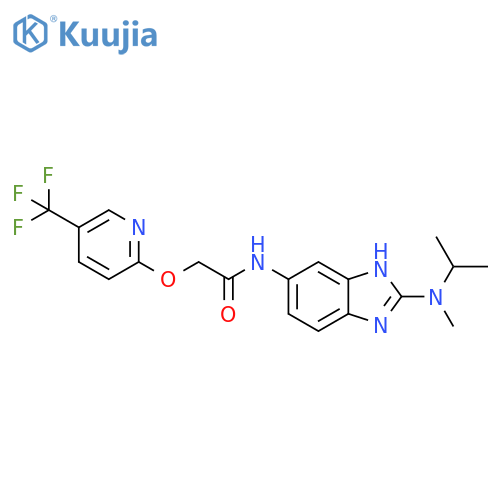 Acetamide,N-[2-[methyl(1-methylethyl)amino]-1H-benzimidazol-6-yl]-2-[[5-(trifluoromethyl)-2-pyridinyl]oxy]- structure