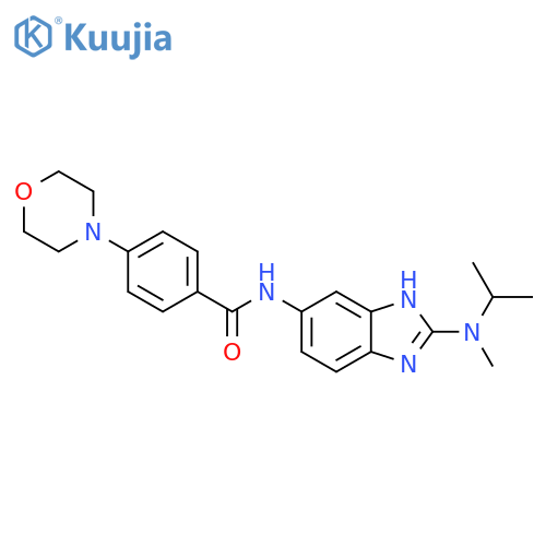 Benzamide,N-[2-[methyl(1-methylethyl)amino]-1H-benzimidazol-5-yl]-4-(4-morpholinyl)- structure