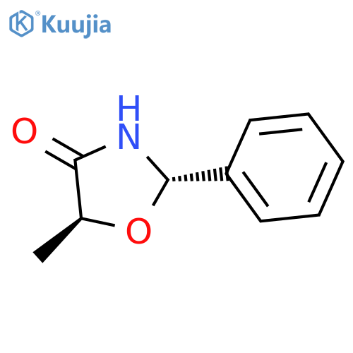 4-Oxazolidinone, 5-methyl-2-phenyl-, trans- structure