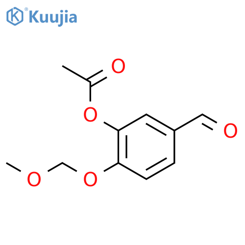 Benzaldehyde, 3-(acetyloxy)-4-(methoxymethoxy)- structure