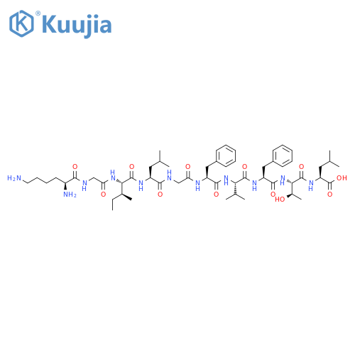 L-Leucine,L-lysylglycyl-L-isoleucyl-L-leucylglycyl-L-phenylalanyl-L-valyl-L-phenylalanyl-L-threonyl- structure