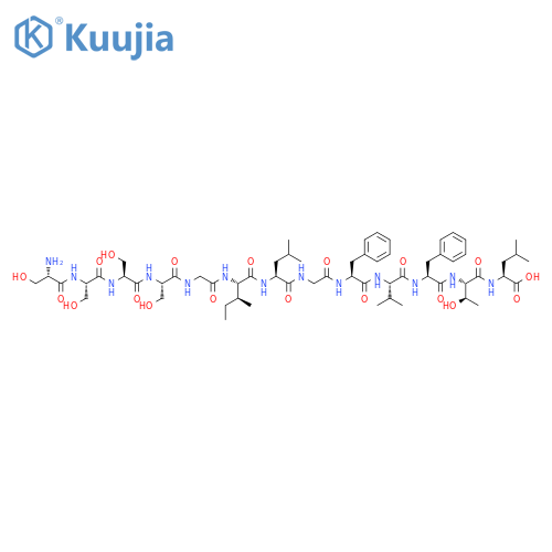 L-Leucine,L-seryl-L-seryl-L-seryl-L-serylglycyl-L-isoleucyl-L-leucylglycyl-L-phenylalanyl-L-valyl-L-phenylalanyl-L-threonyl- structure