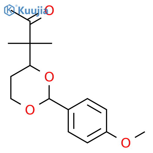 2-Butanone, 3-[(2S,4S)-2-(4-methoxyphenyl)-1,3-dioxan-4-yl]-3-methyl- structure