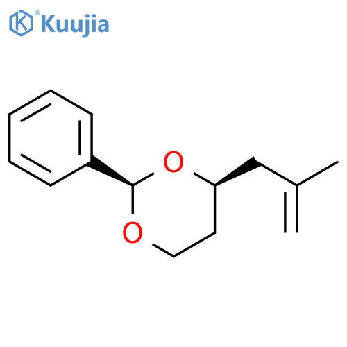 1,3-Dioxane, 4-(2-methyl-2-propenyl)-2-phenyl-, (2R,4S)-rel- structure