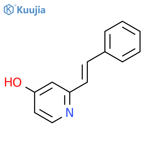 4-Pyridinol, 2-[(1E)-2-phenylethenyl]- structure